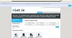 Desktop Screenshot of let.ie